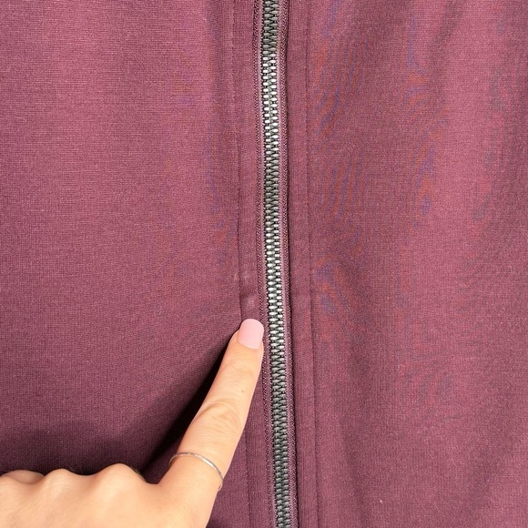 Lululemon Cover Your Tracks Zip Up Jacket - Cassis Burgundy - Size 10 - Picture 6 of 14